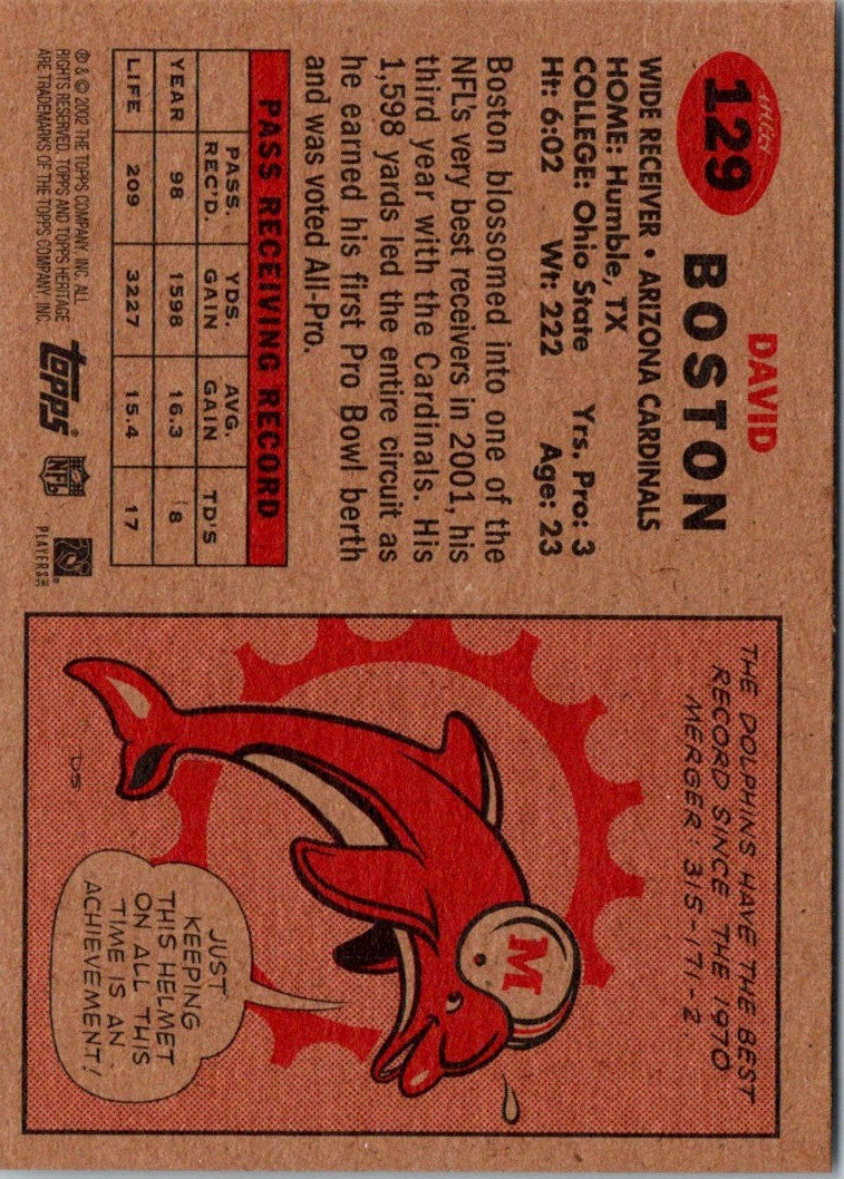 2002 Topps Heritage David Boston