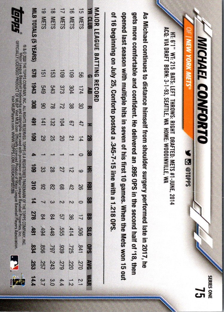 2020 Topps Michael Conforto