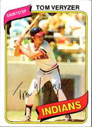 1980 Topps Tom Veryzer