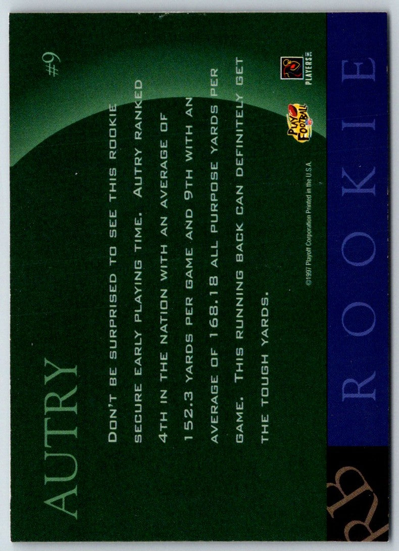 1997 Playoff Zone Rookies Darnell Autry