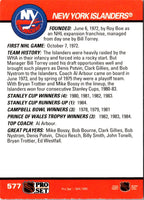 1990 Pro Set New York Islanders Logo #577