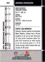 2007 Finest Andre Johnson #62