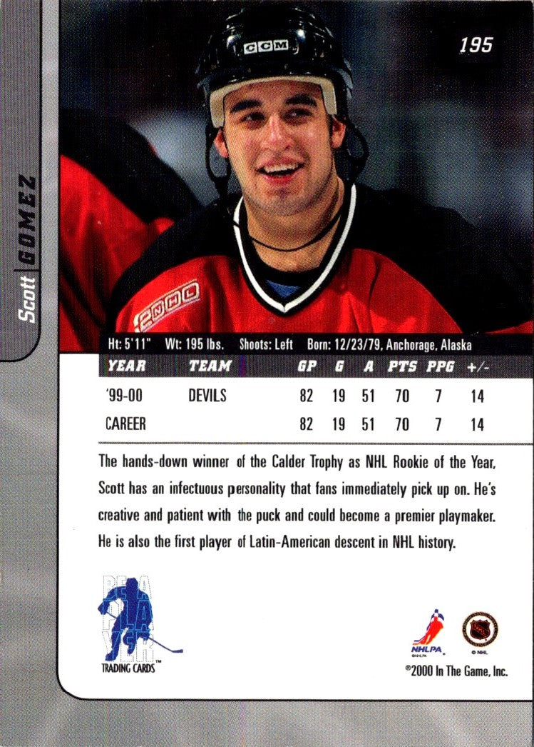 2000 Be a Player Signature Series Scott Gomez