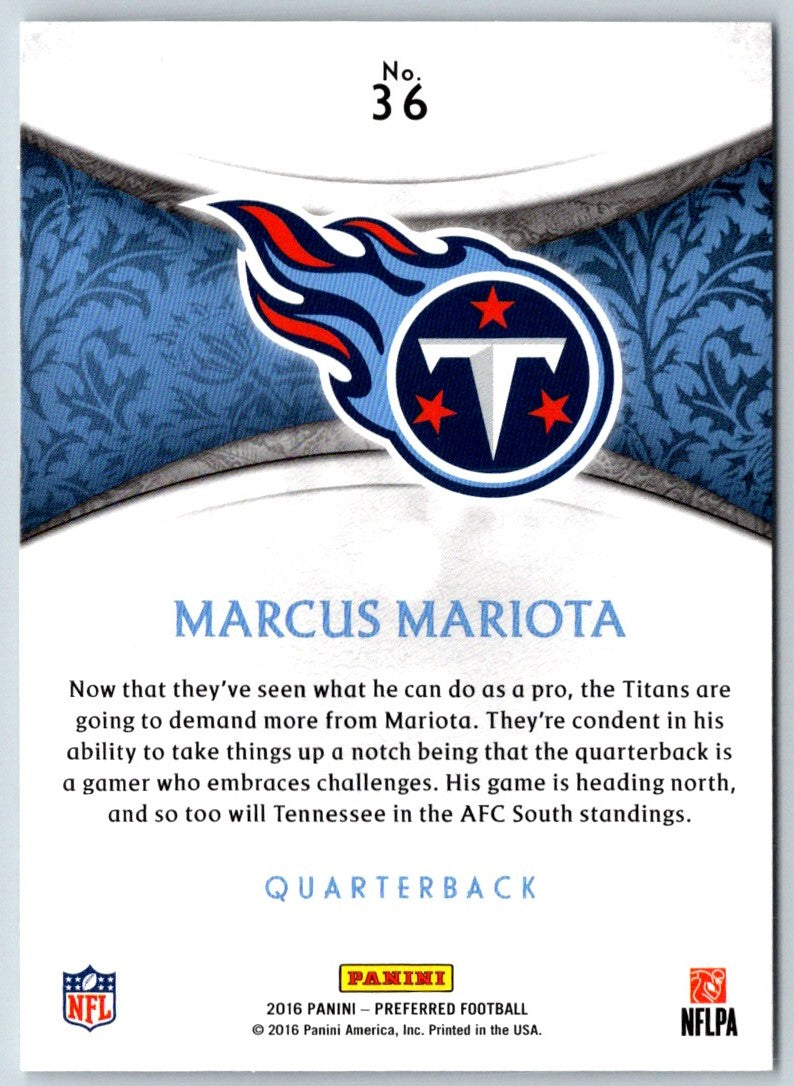 2016 Panini Crown Royale Marcus Mariota