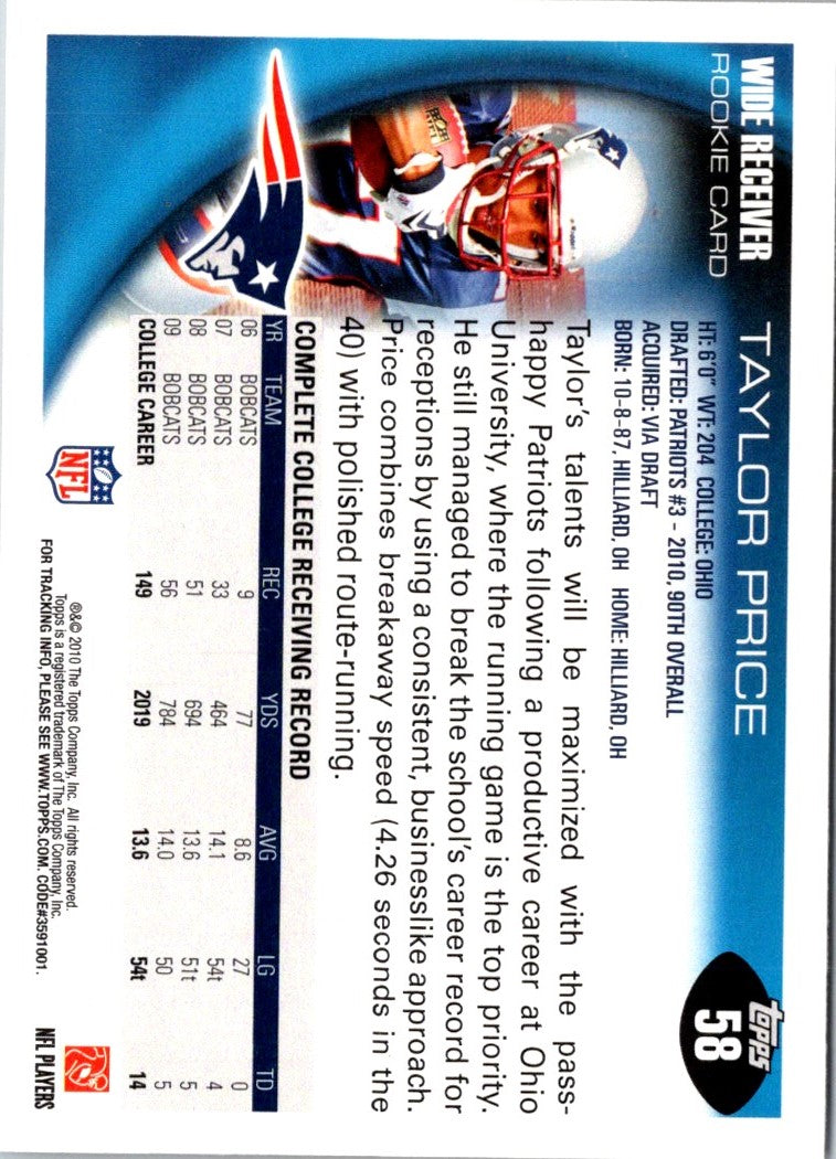 2010 Topps Taylor Price