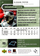 2005 Upper Deck Foundations DeShaun Foster