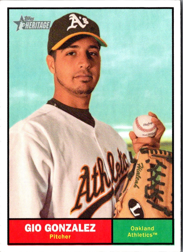 2010 Topps Heritage Gio Gonzalez #197