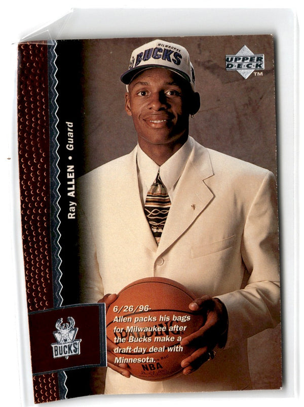 1996 Upper Deck Ray Allen #69 Rookie