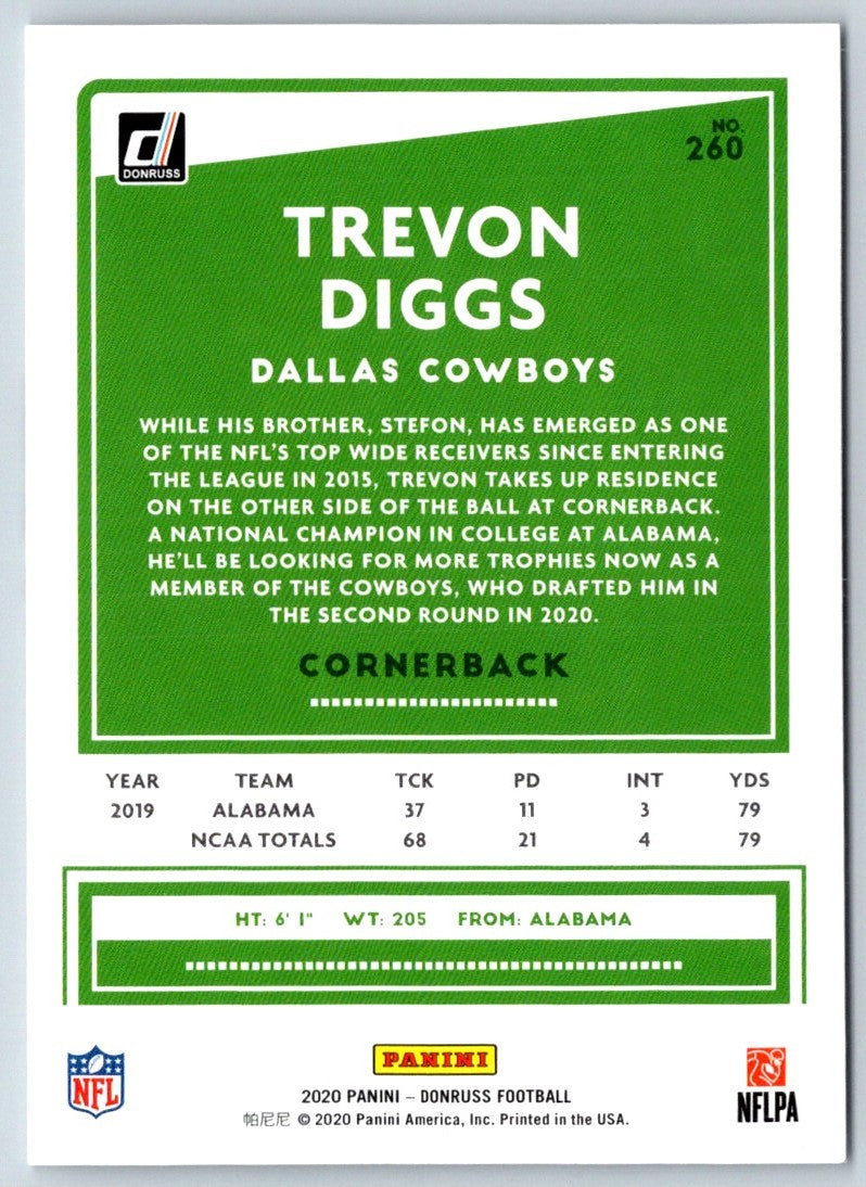 2020 Donruss Trevon Diggs