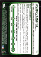 2011 Bowman Draft Picks & Prospects Eduardo Sanchez #76 Rookie