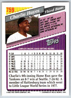 1993 Topps Gold Charlie Hayes #759