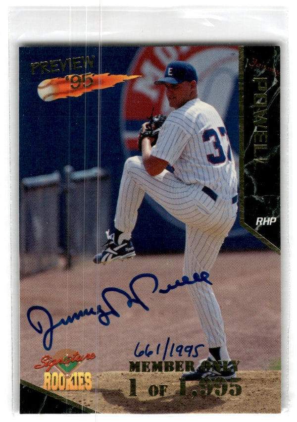 1995 Signature Rookies Members Only Preview Jeremy Powell #P-4