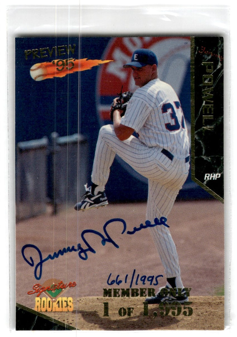 1995 Signature Rookies Members Only Preview Jeremy Powell