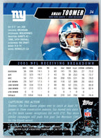 2002 Stadium Club Amani Toomer #34