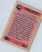 1991 Topps Football Lomas Brown #399