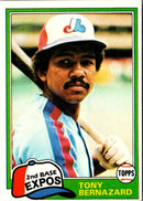 1981 Topps Tony Bernazard