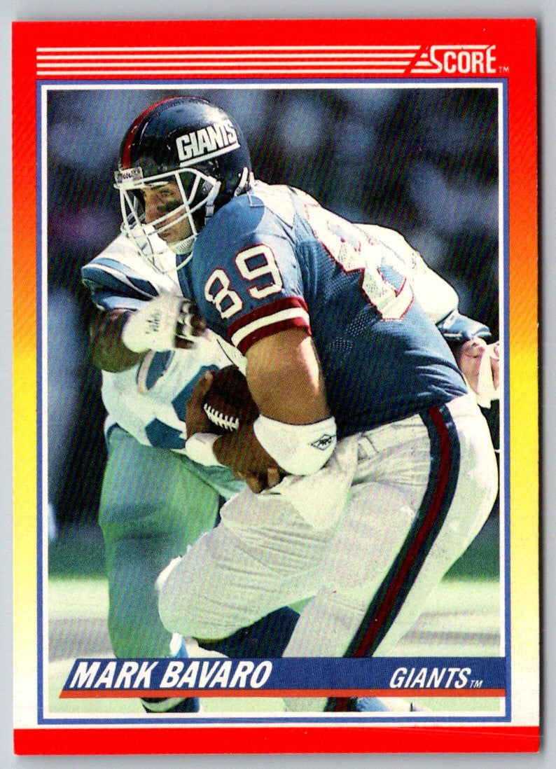 1990 Score Mark Bavaro