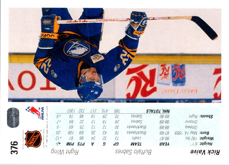 1990 Upper Deck Rick Vaive