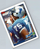 1991 Topps Football Lomas Brown #399