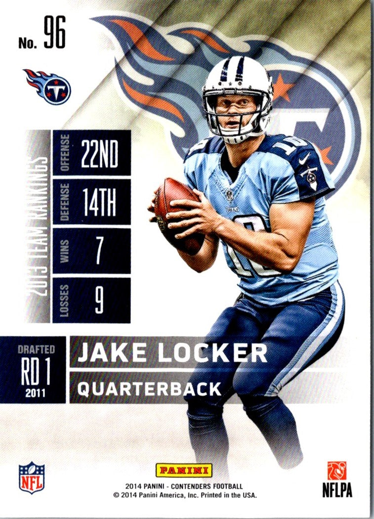 2014 Panini Contenders Jake Locker