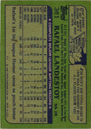 1982 Topps Rafael Landestoy