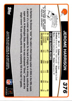 2006 Topps Jerome Harrison #376 Rookie