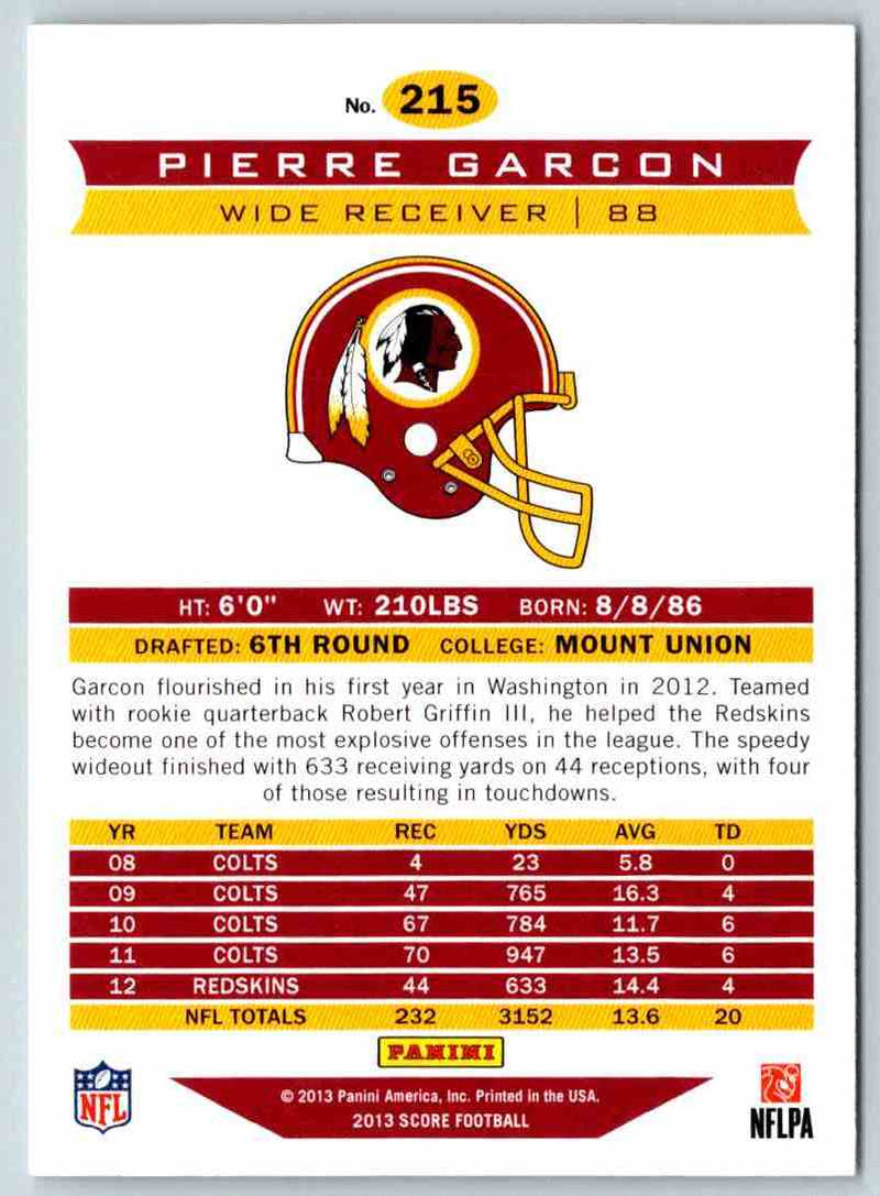 2013 Score Pierre Garcon