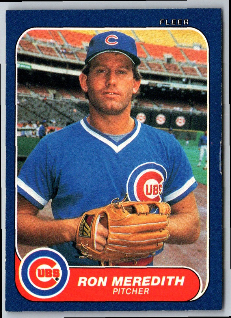 1986 Fleer Ron Meridith