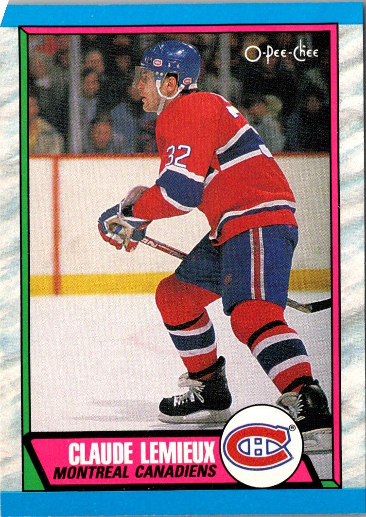 1989 O-Pee-Chee Claude Lemieux
