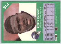 1991 Fleer Pepper Johnson #314