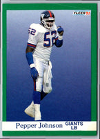 1991 Fleer Pepper Johnson #314