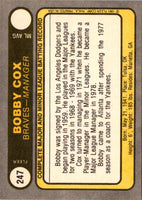 1981 Fleer Bob Cox #247