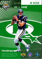 1998 UD Choice StarQuest/RookQuest Blue Drew Bledsoe/Ryan Leaf #SR02