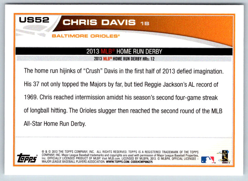 2013 Topps Update Chris Davis