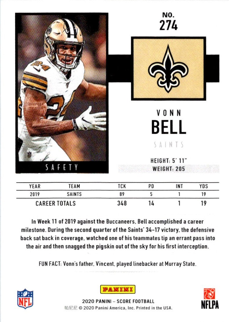 2020 Score Vonn Bell