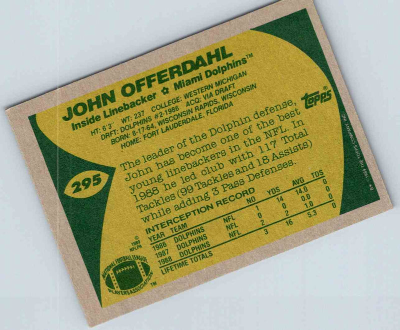 2011 Topps Football John Offerdahl