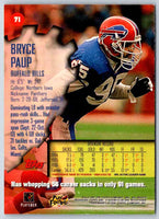 1997 Topps Stadium Club Football Bryce Paup #71