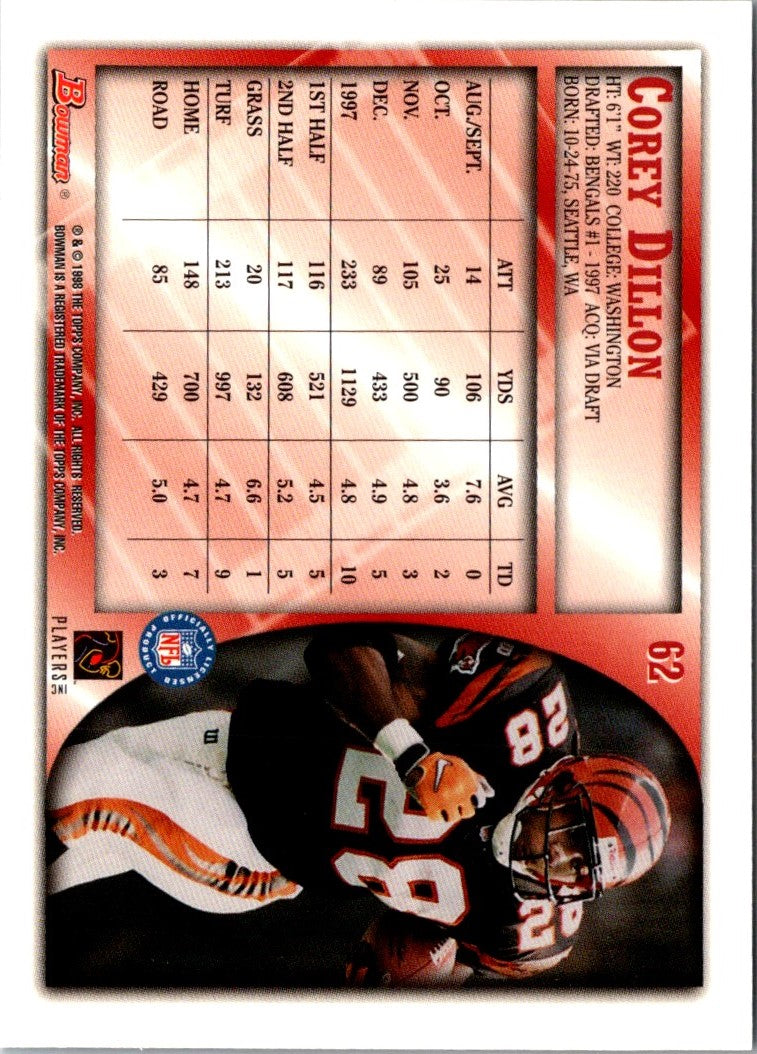 1998 Bowman Corey Dillon