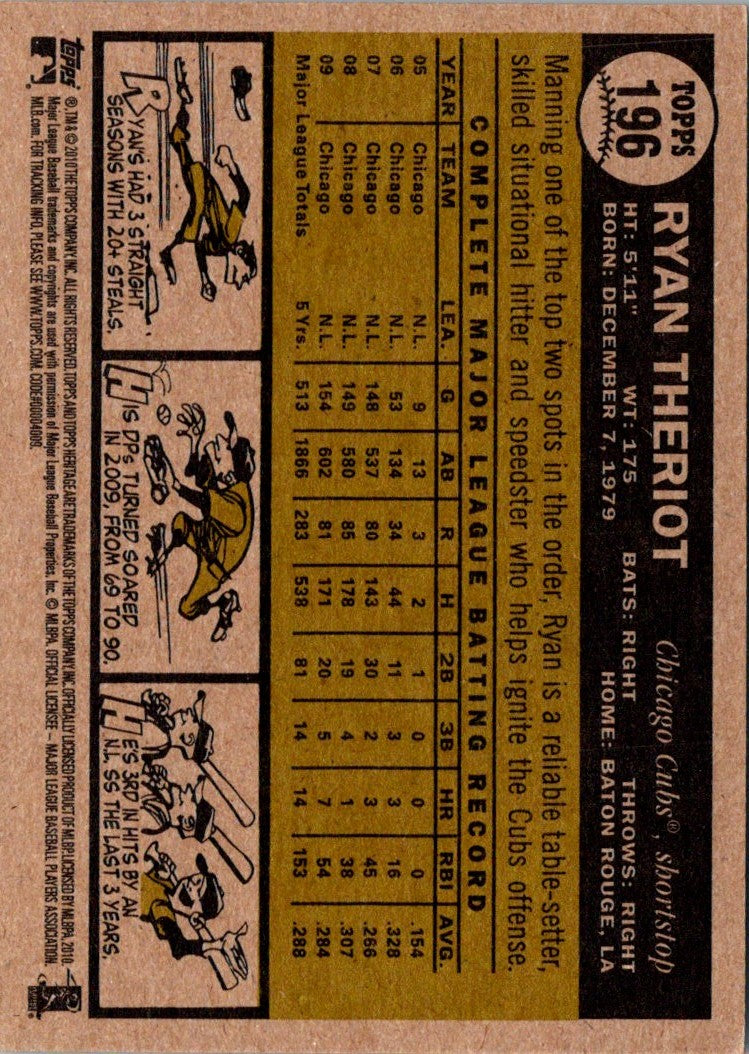 2010 Topps Heritage Ryan Theriot