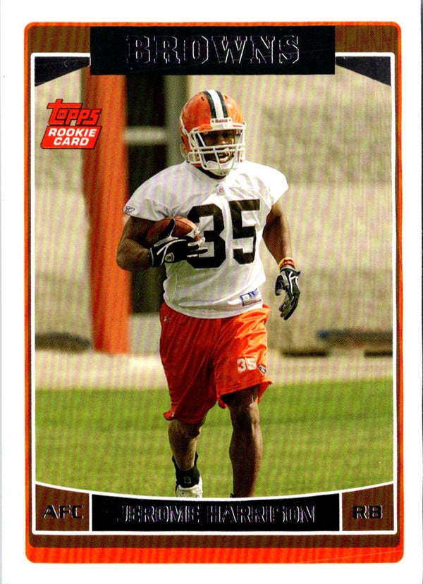 2006 Topps Jerome Harrison #376 Rookie