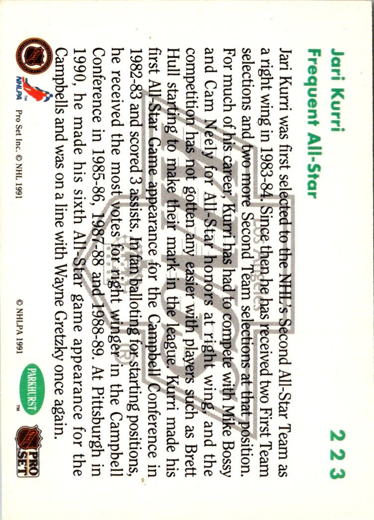 1991 Parkhurst French Jari Kurri