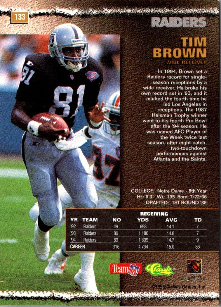 1995 Pro Line Tim Brown