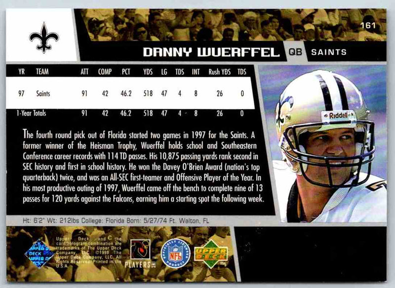 1998 Upper Deck Danny Wuerffel