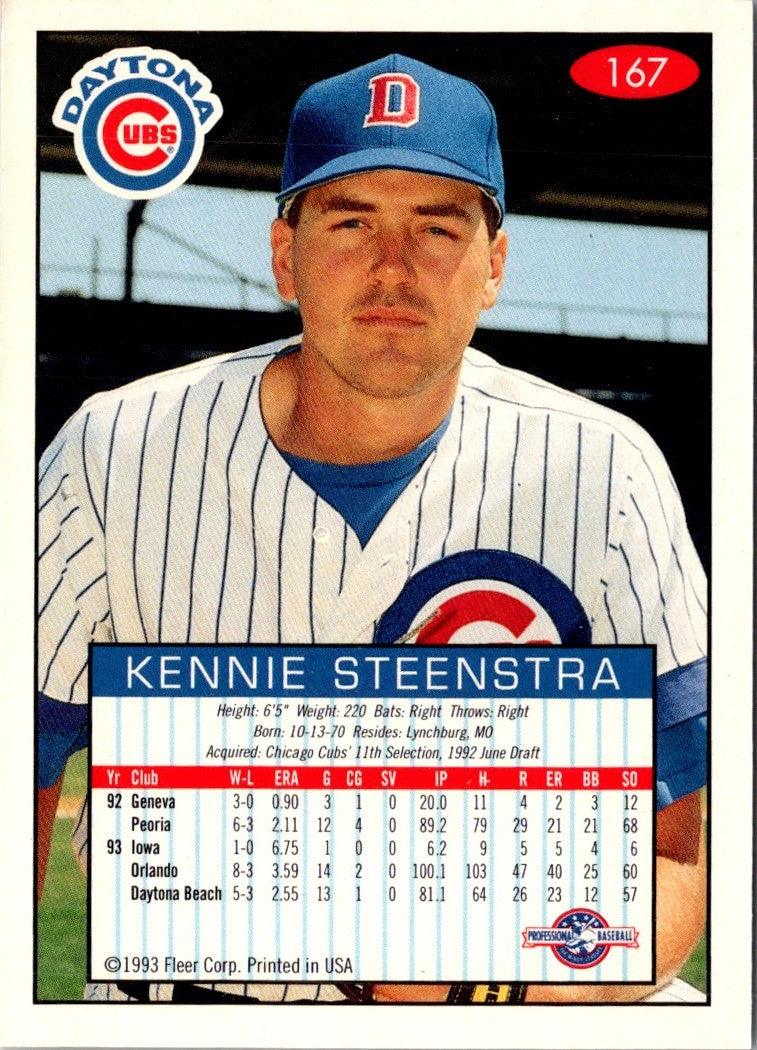 1993 Fleer Excel Kennie Steenstra