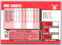 1989 Fleer Mike Sanders #30