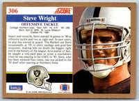 1991 Score Steve Wright #306