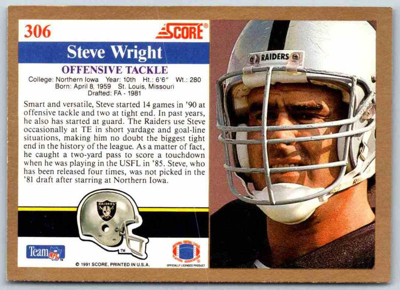 1991 Score Steve Wright