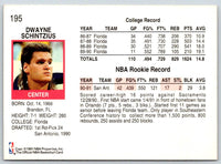1991 Hoops Dwayne Schintzius #195 Rookie