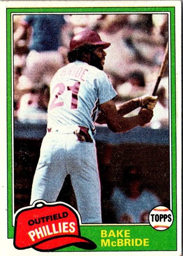 1981 Topps Bake McBride #90