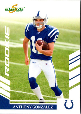 2007 Score Anthony Gonzalez #353 Rookie